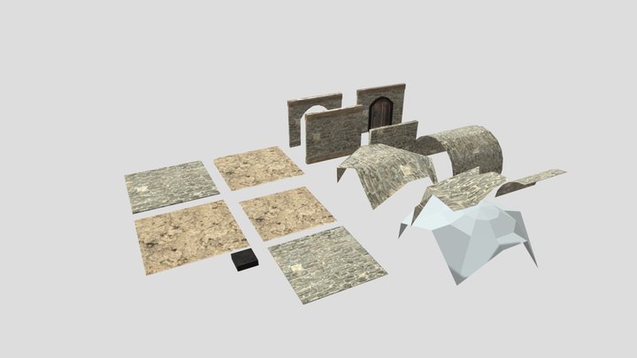 Monster Maze Assets 3D Model