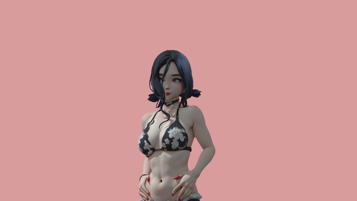 Female Body Bikini 3D Model