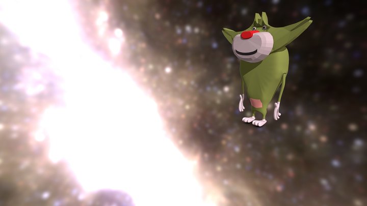 Jack From Oggy and The Cockroaches 3D Model