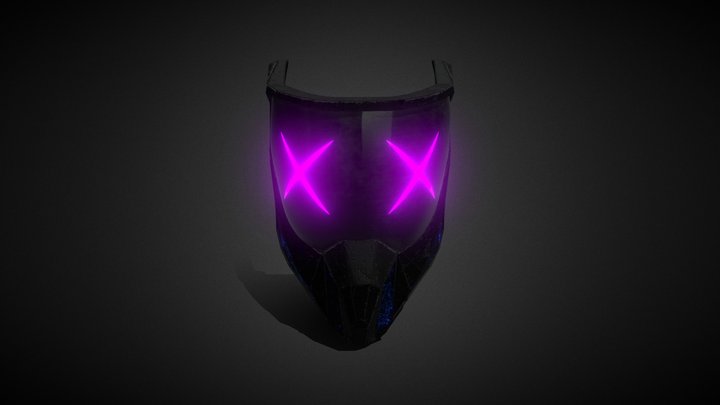 Cyberpunk Stylized Mask 3D Model