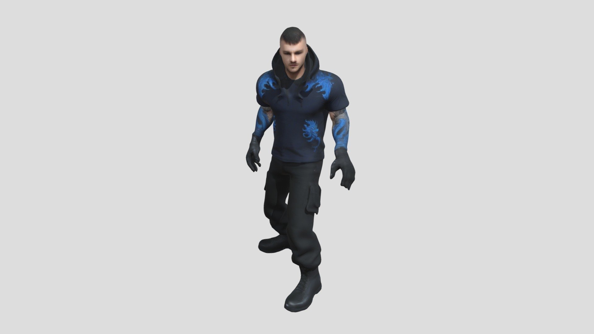 Game Character Ready to Play - 3D model by rodsoyer [c7e1763] - Sketchfab