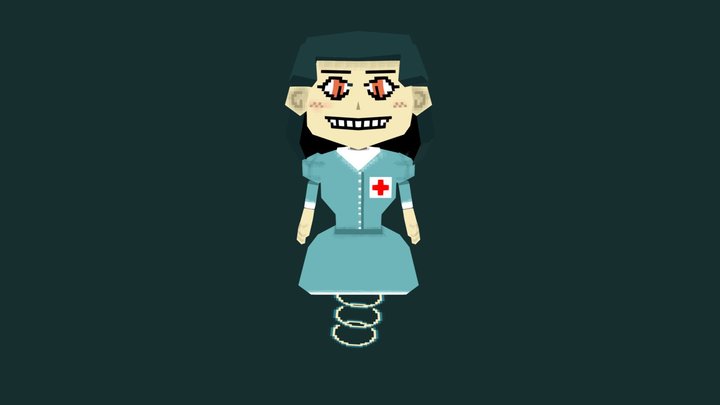 Nurse Lady 3D Model