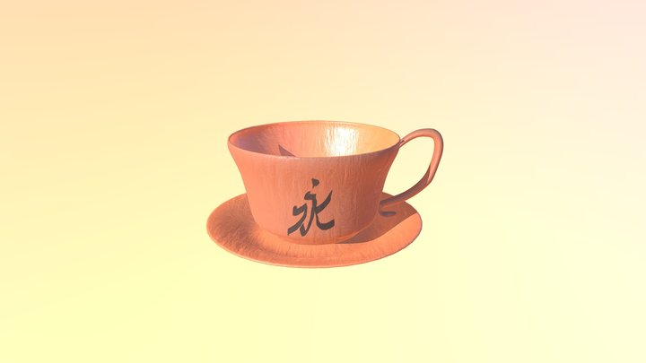 Clay teacup 3D Model