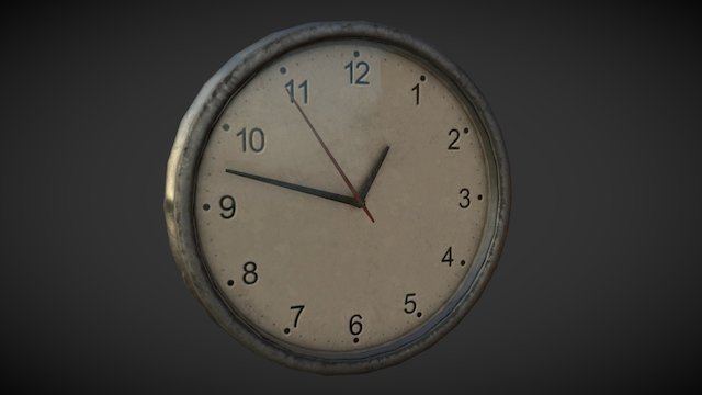 Old Clock 3D Model