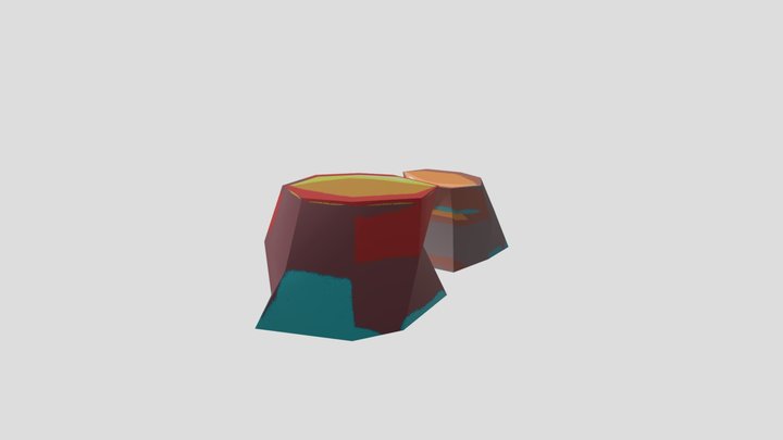 Africa Style Rocks 3D Model