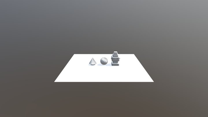 Modified Primitives 3D Model