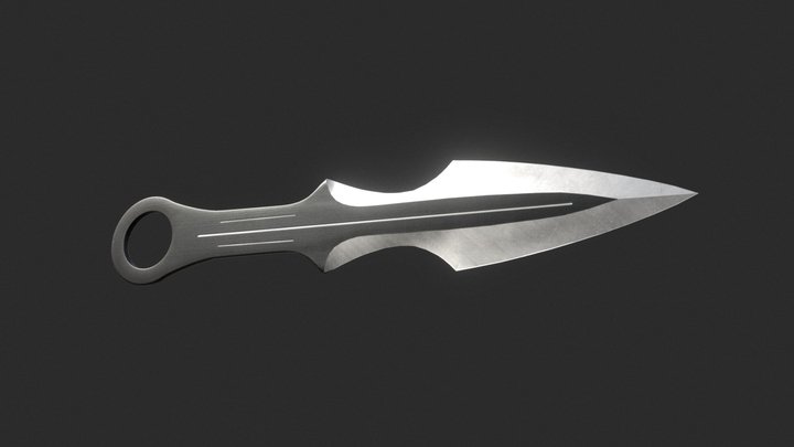 Throwing Knife 3D Model