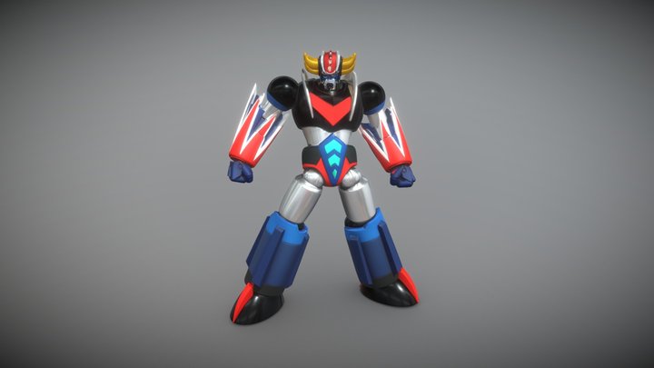 S00002 UFO Robo Grendizer Mecha Robot Figurine 3D Model