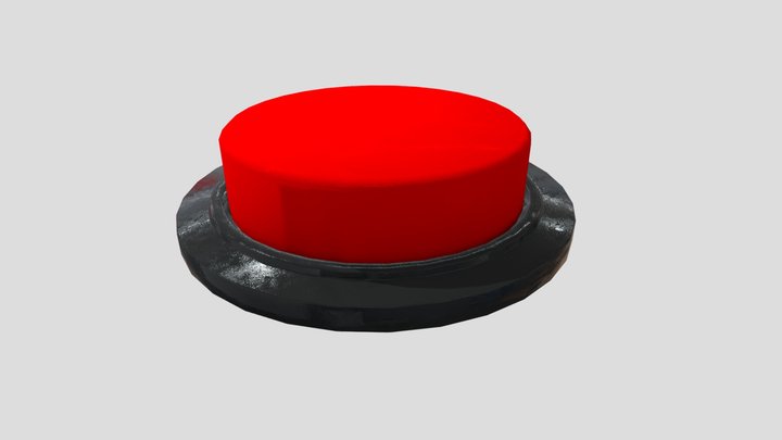 Button Round Flat 3D Model