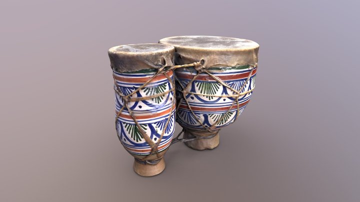 Tbilat drums 3D Model