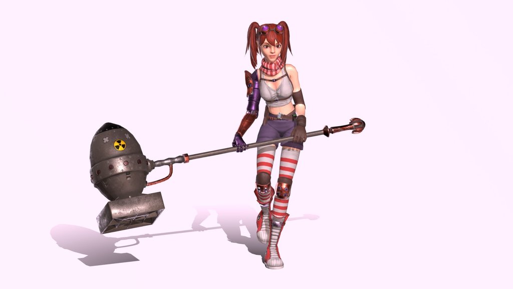 Reyce, Nuclear Hammer Girl with animation