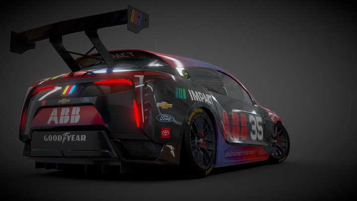 ABB NASCAR EV Prototype Exterior 3D Model