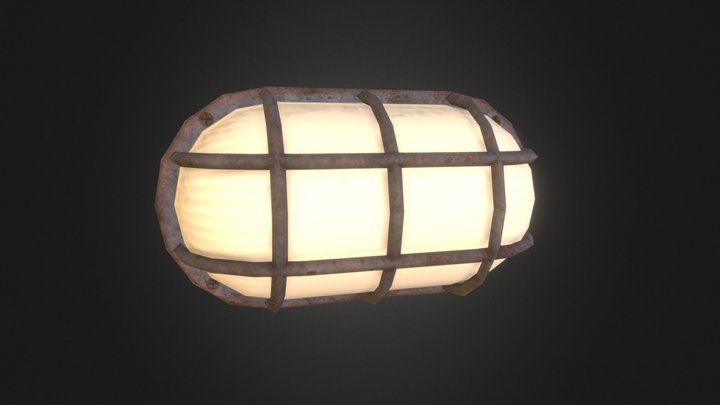 Bulkhead Lamp (Game Ready) 3D Model