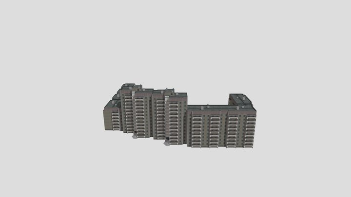 Жилые дома серии 75 3D Model