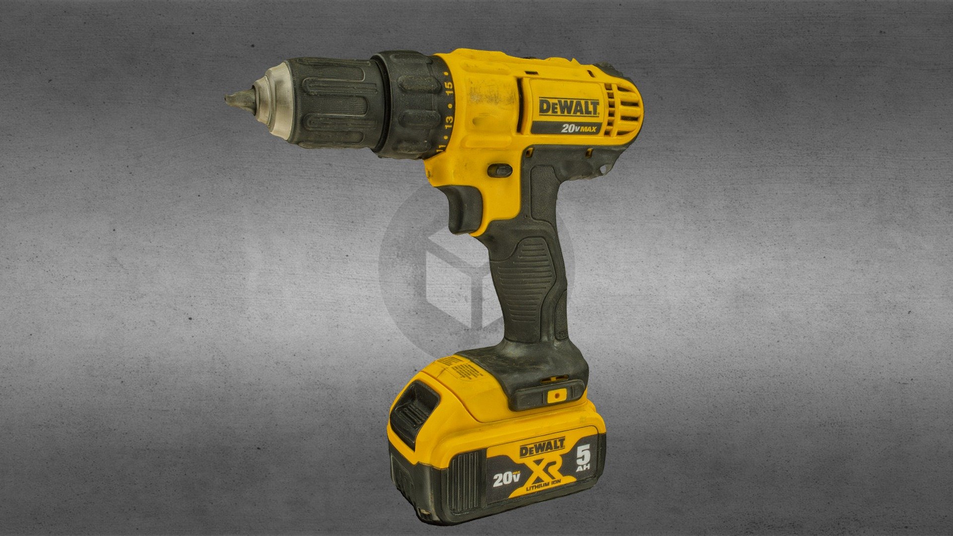 Dewalt 20-Volt MAX Cordless Drill (DCD771) - Buy Royalty Free 3D model ...