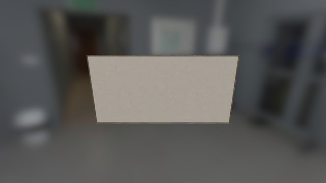 Whiteboard (Low Poly) 3D Model