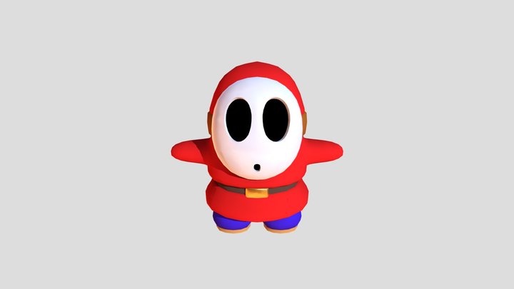 Shy Guy 3D Model