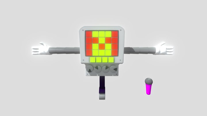 mettaton rigged (CYCLES) (TEXTURED) 3D Model