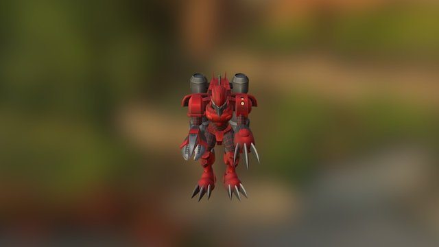 PC Computer - Digimon Masters - Chaosdramon 3D Model