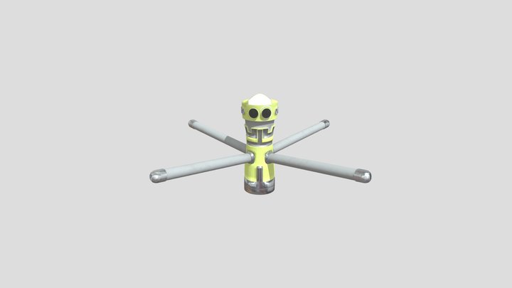Cylindrical Robot Riiged Animated