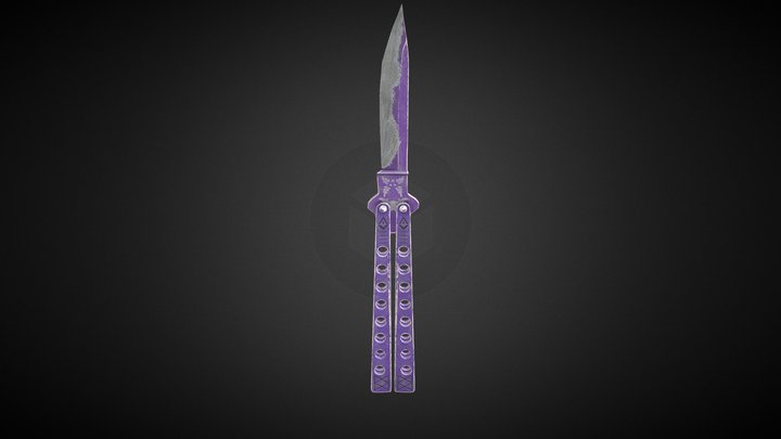 Butterfly knife 3D Model