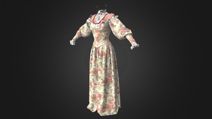 Vintage Dress 3D Model