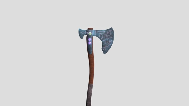 Leviathan Axe low poly 3D Model