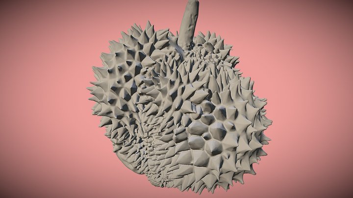 EinScan : Durian 248K (3Times Scan) 3D Model