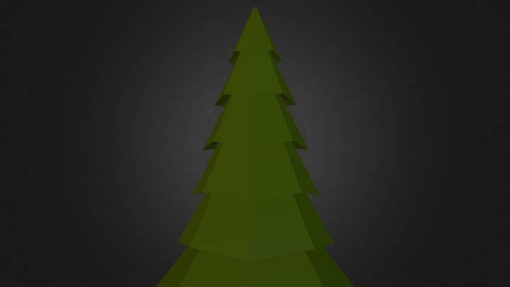 Low Poly Pine Tree 3D Model