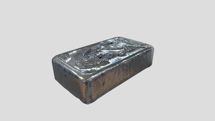 Low Poly Silver Bar – Modelo 3D gratuito STL