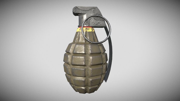 Hand Grenade MK2 - 3D Model 3D Model