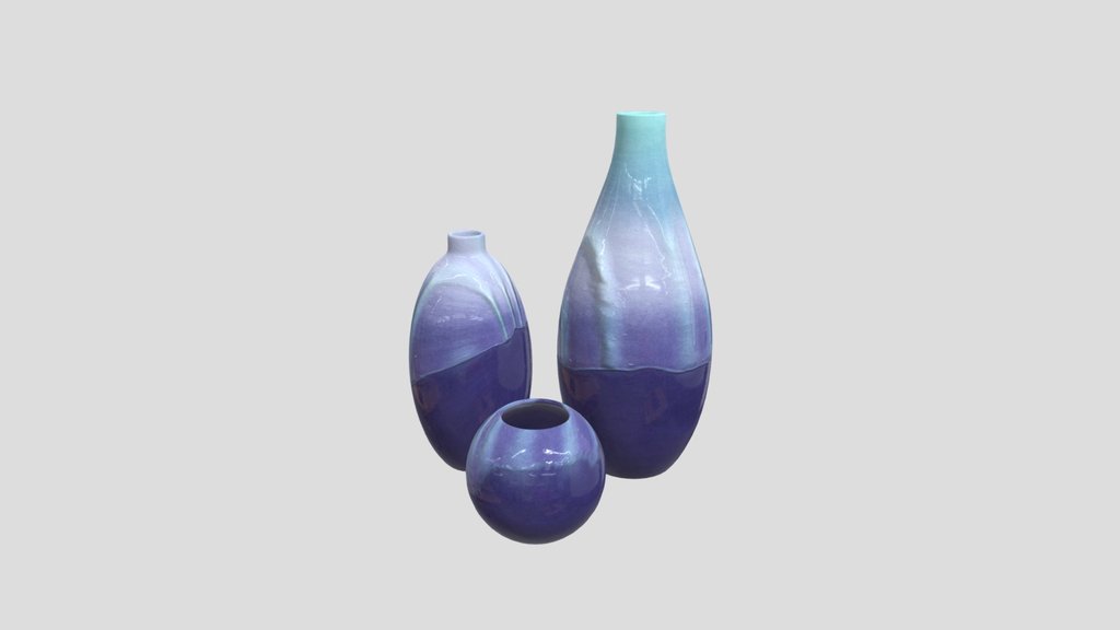 model Ceramic Vases Set