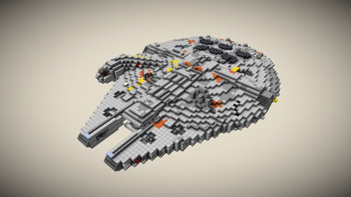 [Minecraft] Millenium Falcon [STARWARS] 3D Model