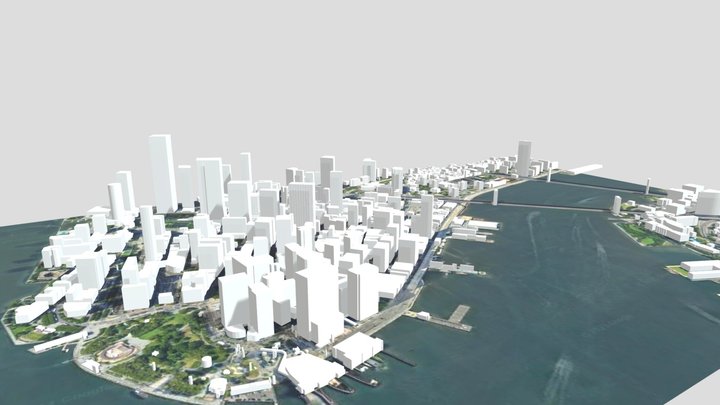New York City in 3D Model 3D Model