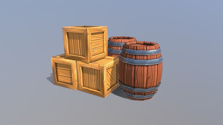 crates n barrels 3D Model