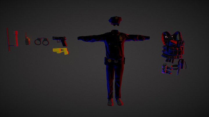 Police Suit 3D Model