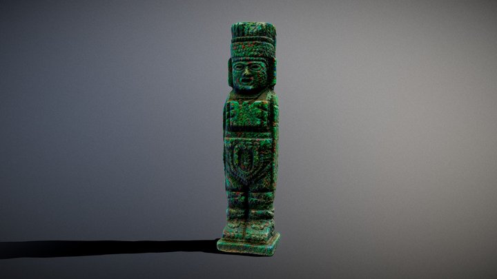 Photoscan_Aztec_Statue 3D Model