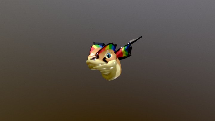 Dilophosaurus head maquette 3D Model