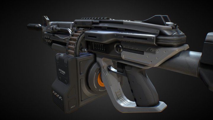M249 Custom 3D Model