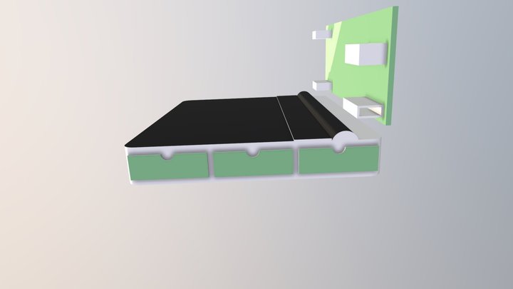 Cama De Matrimonio 3D Model