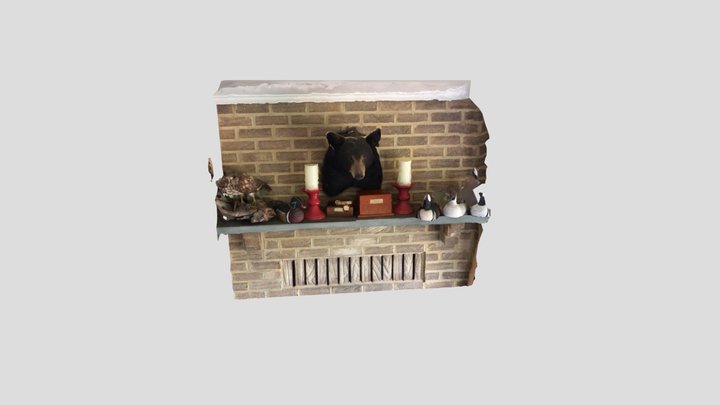 Fireplace Mantelpiece 3D Model