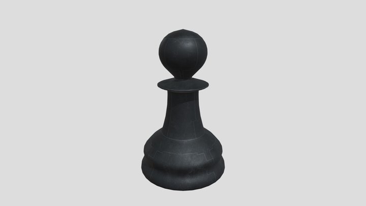 Pawn (Black) 3D Model