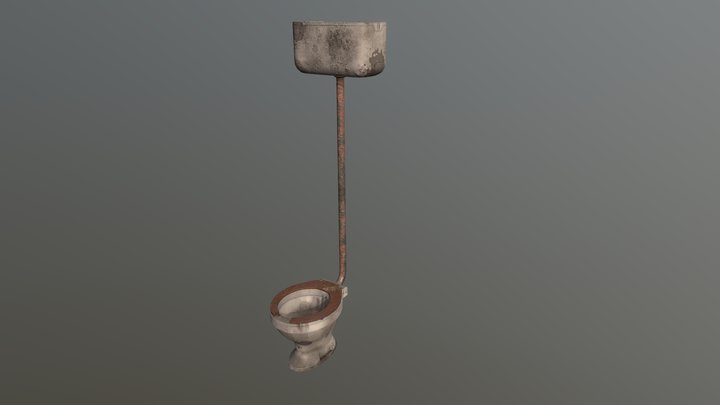 toilet damage 3D Model