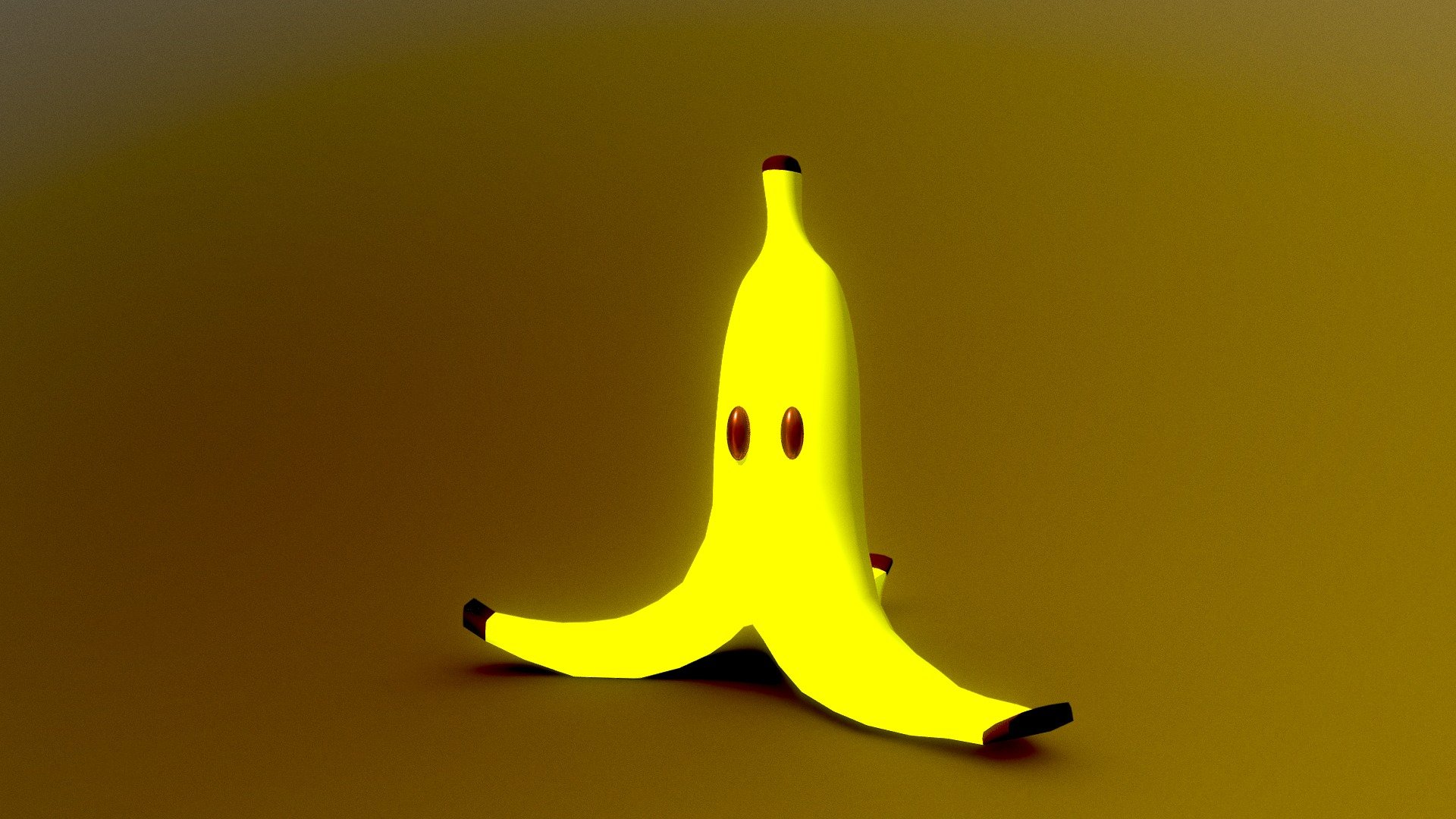 Banana Peel (Mario Kart) - Download Free 3D model by Yanez Designs (@Yanez-...