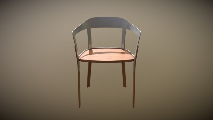Chair Steelwood 3D Model