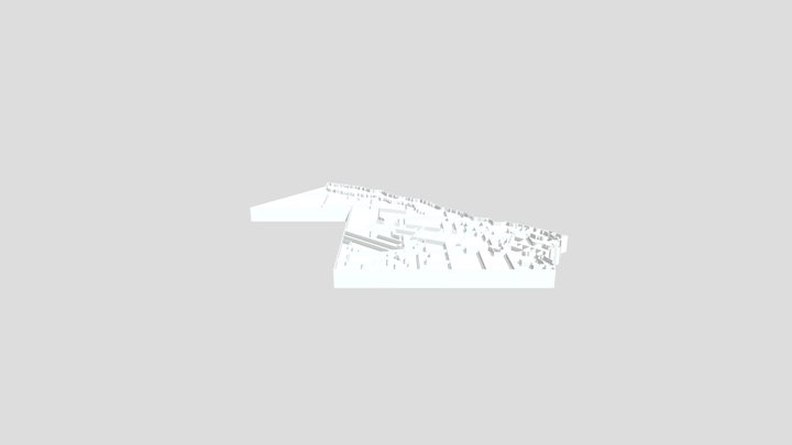 Mapa político chaco-argentina 3D Model