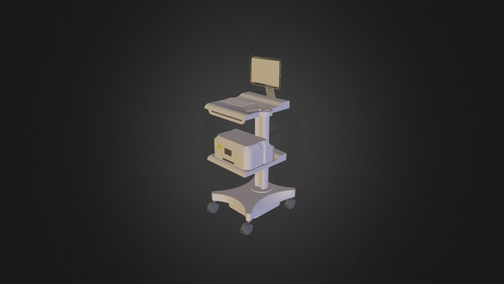 Mobil Medication Cabinet - modificato5.dae 3D Model