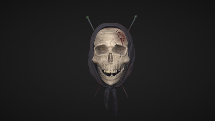 Serial killer grandma skull 3D Model