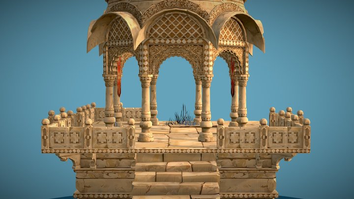 Indian Temple 3D Model