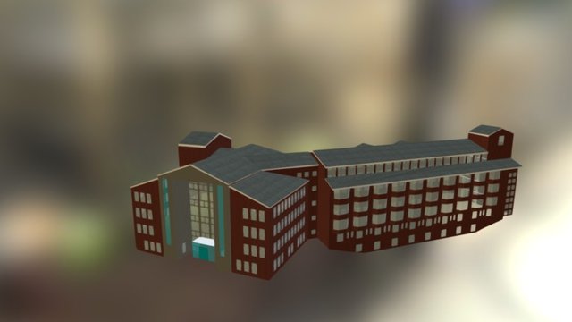 Rehabilitation center Soca (Ljubljana, Slovenia) 3D Model